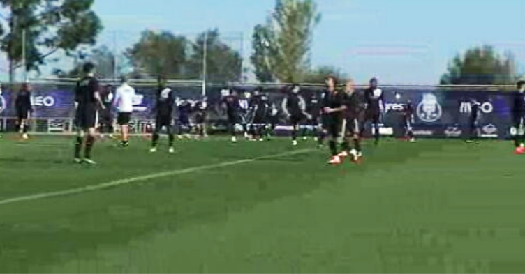Futebol: treino do FC Porto