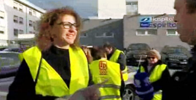 Greve dos trabalhadores da saúde