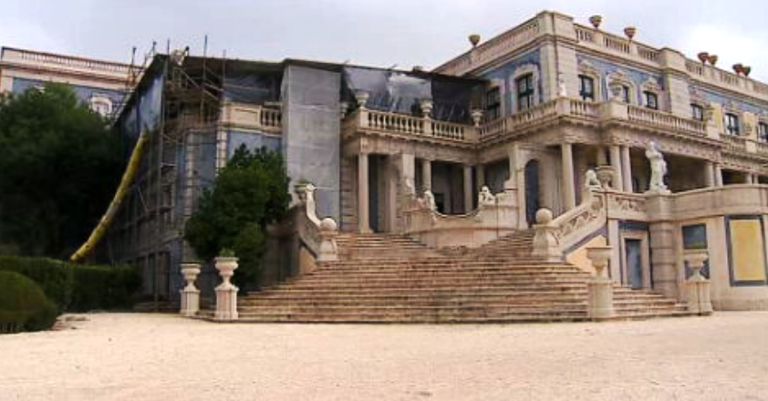 Obras no Palácio de Queluz