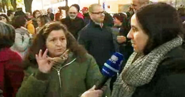 Protesto dos professores de língua gestual