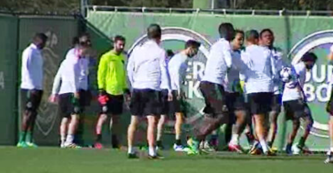 Futebol: treino do Sporting