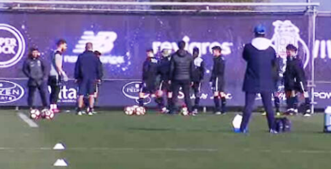 Futebol: treino do FC Porto