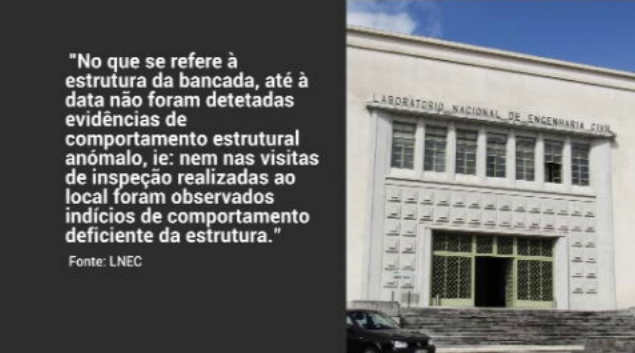 Relatório sobre a bancada do Estoril