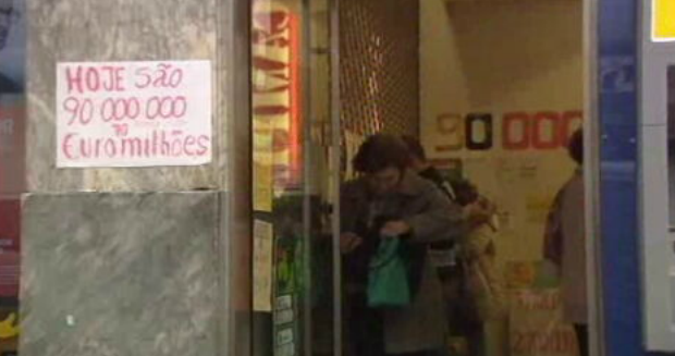 Jackpot no Euromilhões