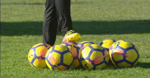 Futebol: treino do Nacional