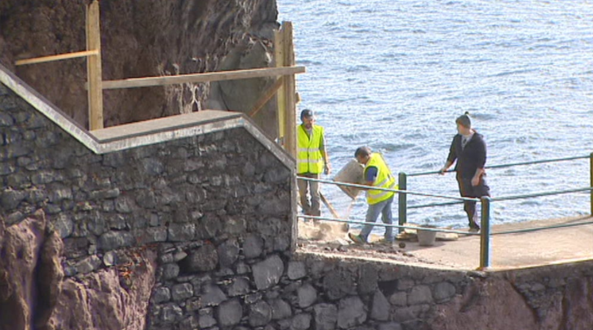 Obras do cais da Ponta do Sol