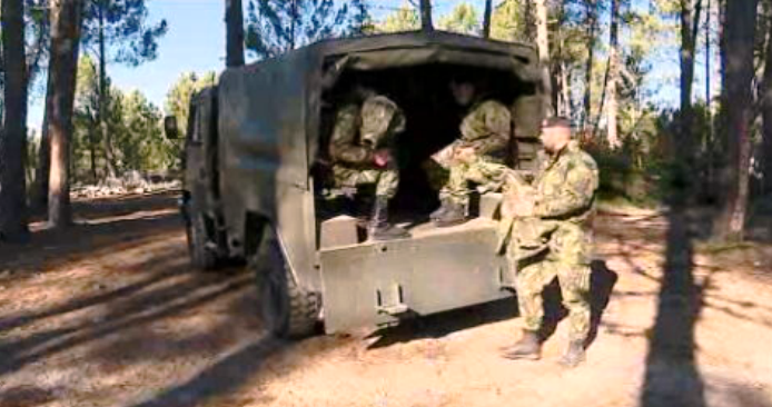 Acidente com blindado em Vila Real