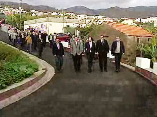 Inauguração de caminho na Calheta