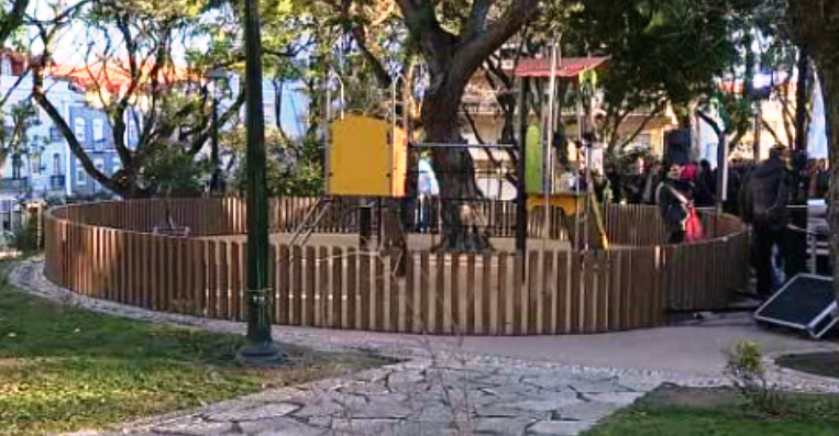 Requalificação de jardim em Alcântara