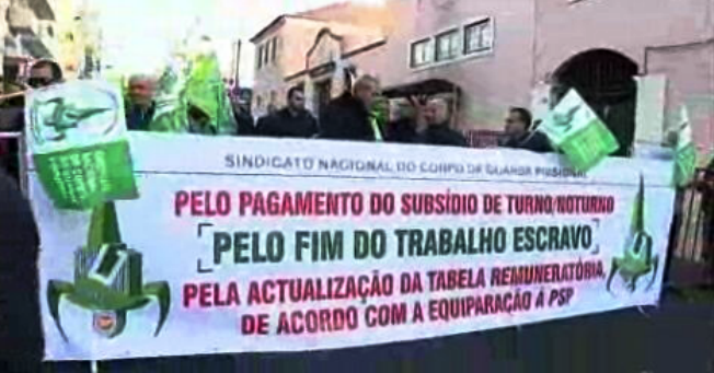 Manifestação de guardas prisionais