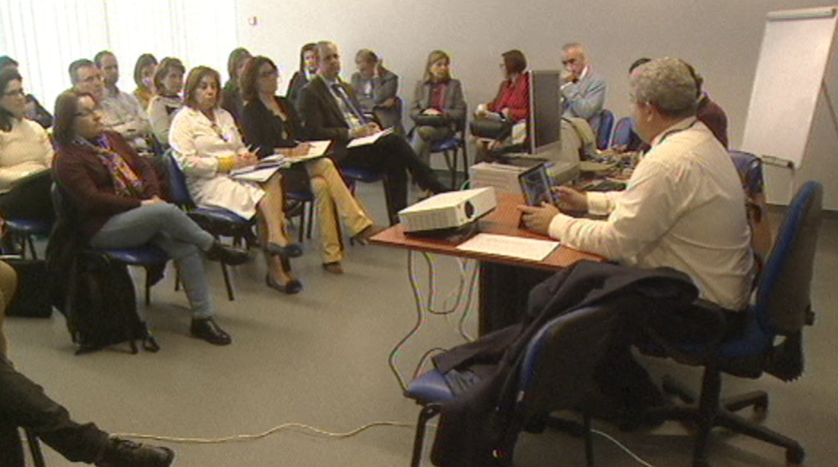 Pedro Ramos no Centro de Saúde do Caniço