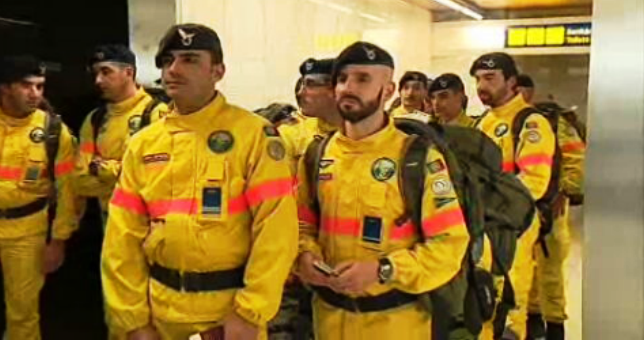 Bombeiros portugueses para o Chile