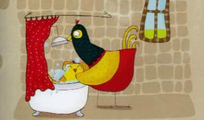 O Pai Galinha e o Seu Pintainho