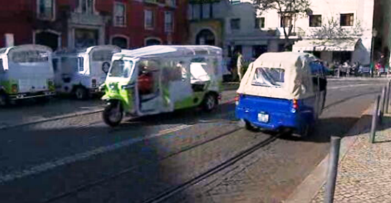 Tuk tuks eléctricos em Lisboa