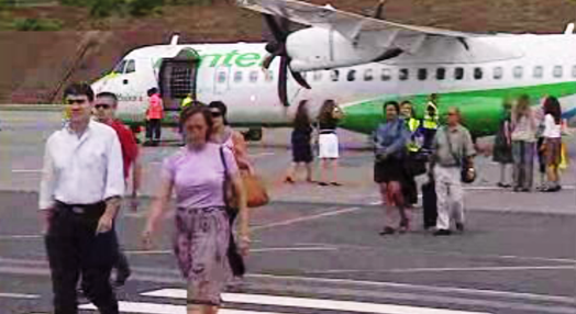 Companhia aérea Binter na Madeira