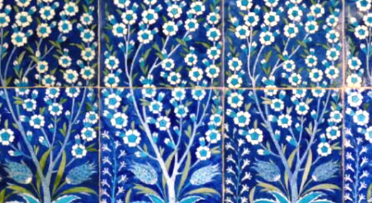 “Painel de Azulejos Iznik” da Coleção Gulbenkian