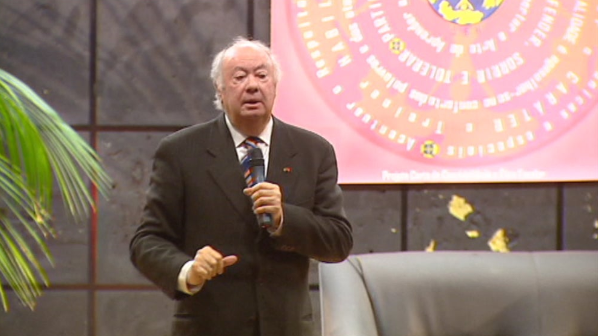 Conferência de Alberto João Jardim na escola Horácio Bento de Gouveia