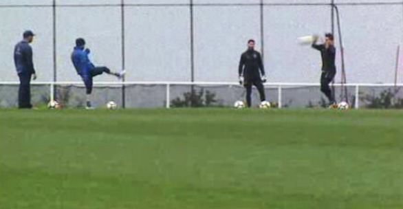 Futebol: treino do União da Madeira