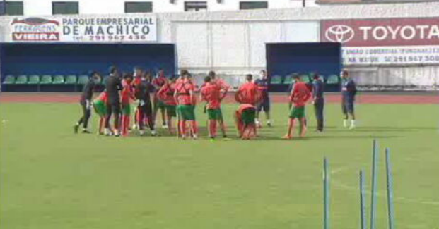 Futebol: treino do Marítimo