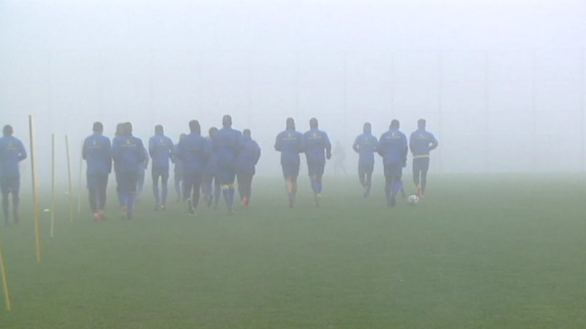Futebol: treino do Clube de Futebol União