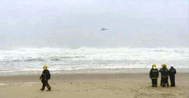 Buscas na praia da Costa Nova