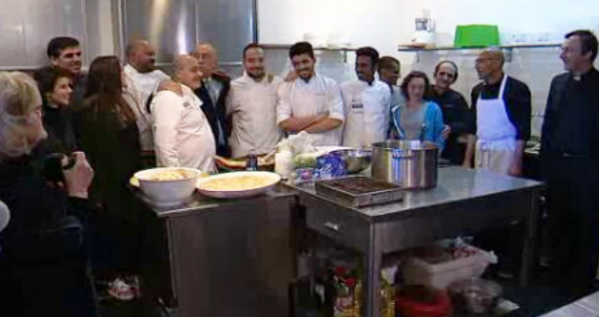 Almoço de Marcelo Rebelo de Sousa com refugiados