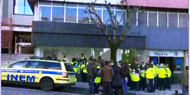 Protesto dos trabalhadores do INEM