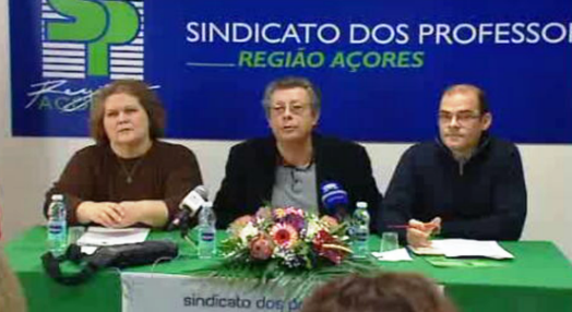 Conferência de imprensa do Sindicato dos Professores dos Açores
