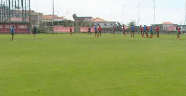 Futebol: treino do Marítimo