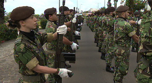 Cerimónia militar na Madeira