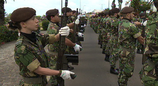 Cerimónia militar na Madeira