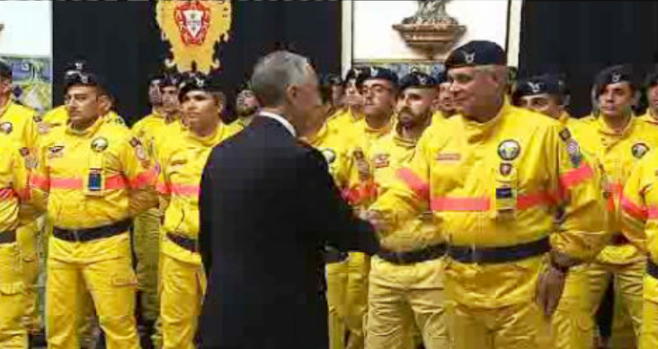 Marcelo Rebelo de Sousa recebe Bombeiros