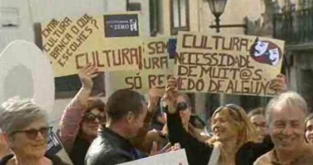 Artistas em protesto nacional