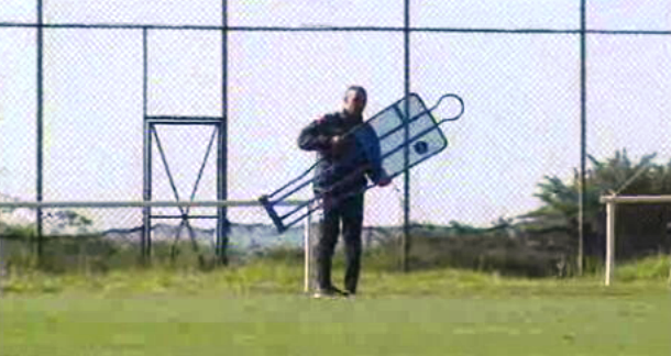 Futebol: treino do Nacional