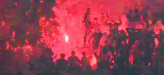 Futebol: confrontos após o jogo Braga vs Benfica