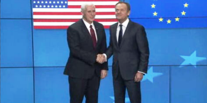 Mike Pence em Bruxelas