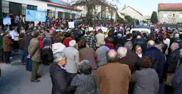 Protestos em Teixoso