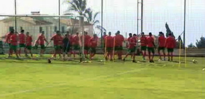 Futebol: treino do Marítimo