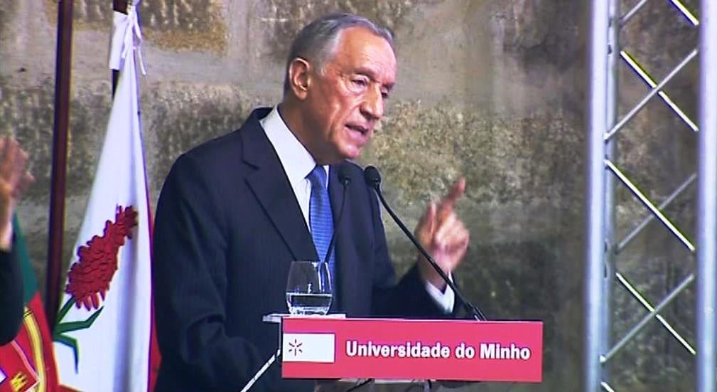 Marcelo Rebelo de Sousa na Universidade do Minho
