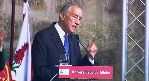 Marcelo Rebelo de Sousa na Universidade do Minho