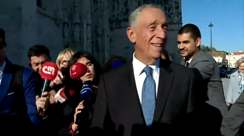 Marcelo Rebelo de Sousa no Mosteiro dos Jerónimos