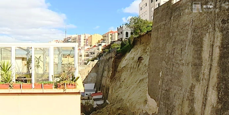Deslizamento de terras em Lisboa