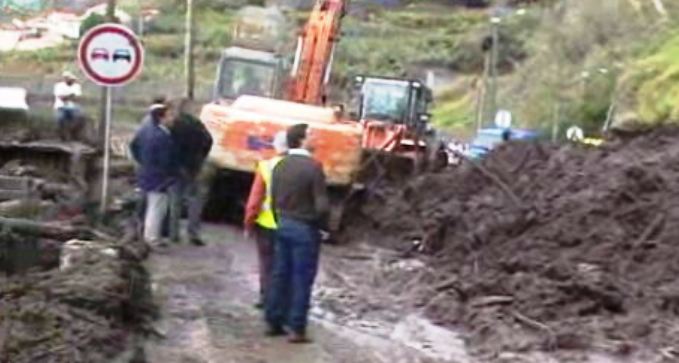 Derrocada no “Jardim do Mar”