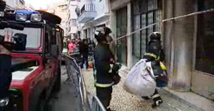 Deslizamento de terras em Lisboa