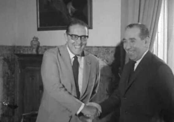 Carlos Lacerda recebido por Alberto Franco Nogueira