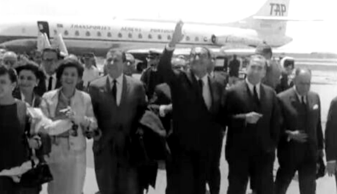Chegada de Carlos Lacerda a Lisboa