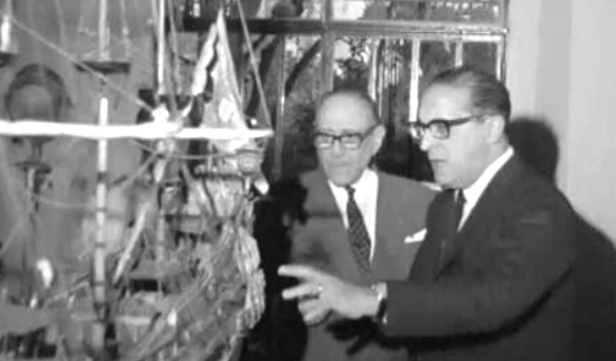 Carlos Lacerda visita José Leitão de Barros