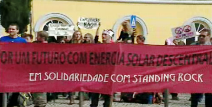 Manifestação contra prospeção petrolífera