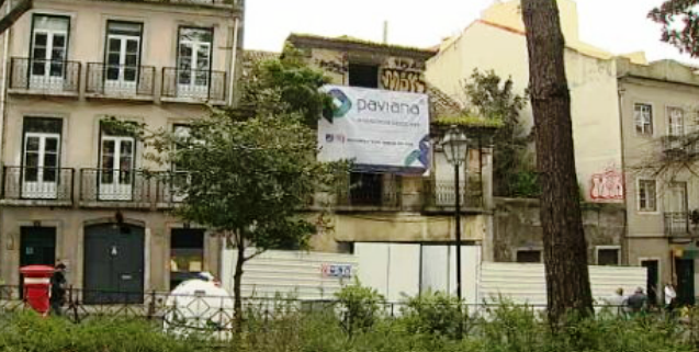 Demolições na Praça das Flores