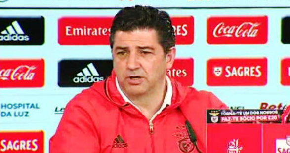 Futebol: conferência de imprensa de Rui Vitória
